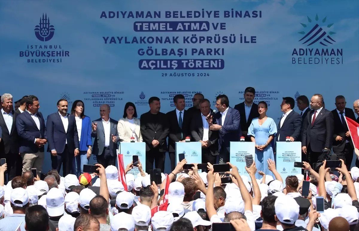 İmamoğlu Adıyaman Belediye Binasının Temel Atma Törenine Katıldı