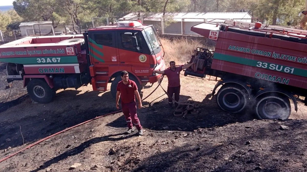 Anamur’da çıkan yangın kontrol altına alındı