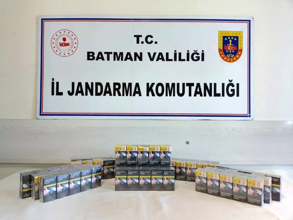 Batman’da 720 Paket Kaçak Sigara Ele Geçirildi