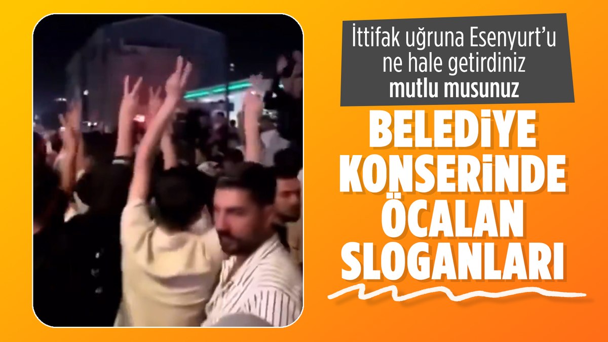 CHP’li Esenyurt Belediyesi konserinde Öcalan sloganları atıldı