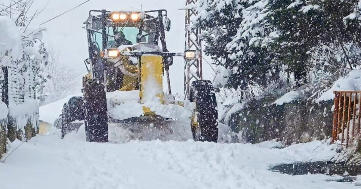 Ordu’nun bazı ilçelerinde eğitime kar engeli